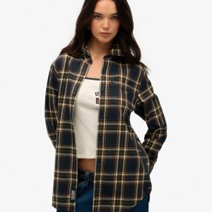 Oversized Vintage Check Shirt