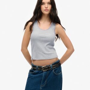 Vintage Lace Trim Vest Top