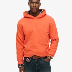 Essential Logo Half Brushed Hoodie