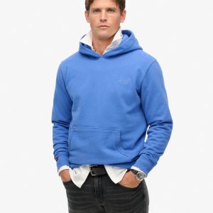 Essential Logo Half Brushed Hoodie