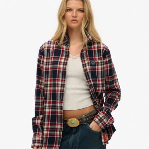 Oversized Long Sleeve Cotton Lumberjack Shirt