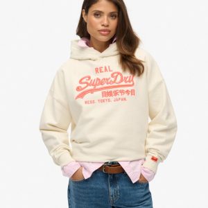 Vintage Logo Neon Relaxed Hoodie