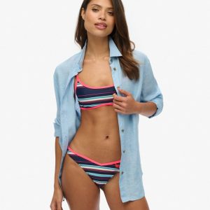 Striped Recycled Bikini Top