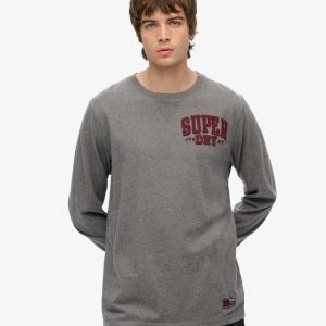 Vintage Athletic Chest Long Sleeve Top