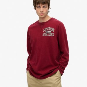 Vintage Athletic Chest Long Sleeve Top