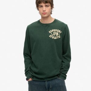 Vintage Athletic Chest Long Sleeve Top