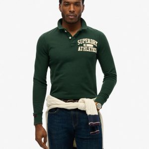 Vintage Athletic Long Sleeve Polo
