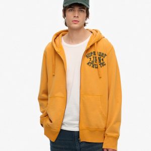 Vintage Athletic Zip Hoodie