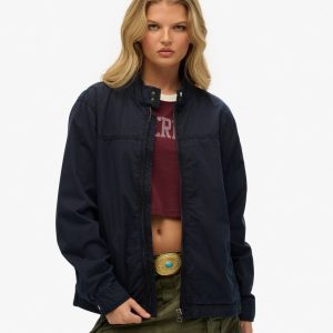 Oversized Classic Harrington Jacket