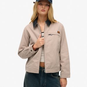 Cord Collar Barn Jacket