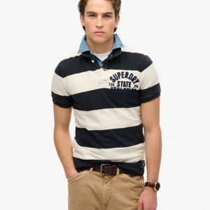 Vintage Athletic Jersey Polo Shirt