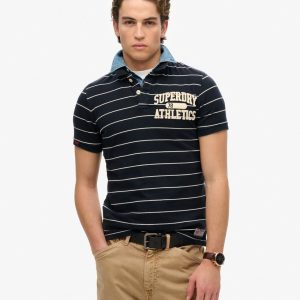 Vintage Athletic Jersey Polo Shirt