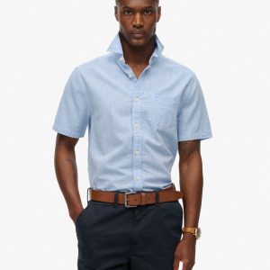 City Cotton Linen Short Sleeve Shirt