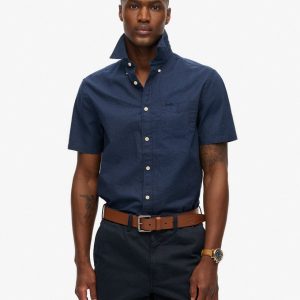 City Cotton Linen Short Sleeve Shirt