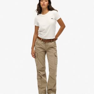 Low Rise Straight Cargo Pants