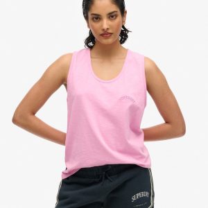 Essential Logo Garment Dye Vest Top