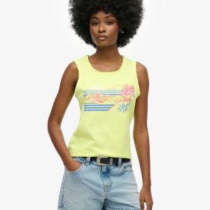 Outdoor Stripe Scoop Neck Tank Top