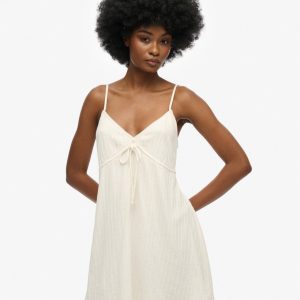 Textured Woven Cami Mini Dress