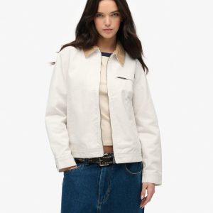 Cord Collar Barn Jacket