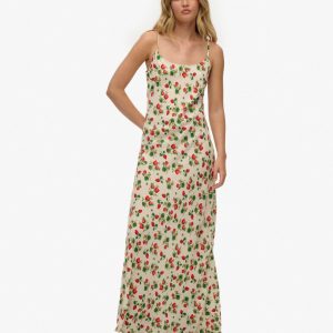 Bias Cut Maxi Slip Dress