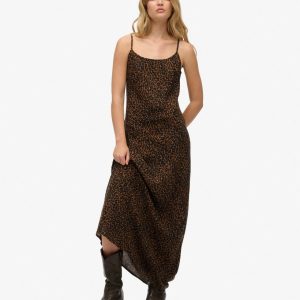 Bias Cut Maxi Slip Dress