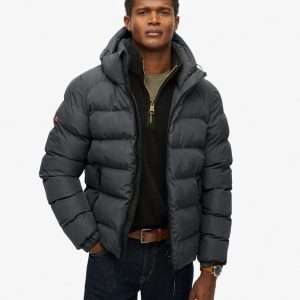 Hooded Sports Puffer Jacket
