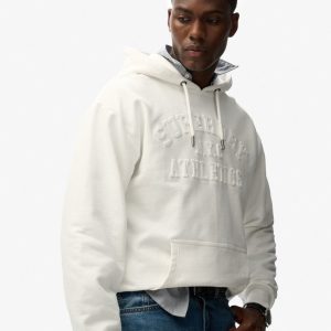 Athletic Embossed Oversized Hoodie
