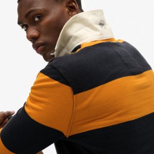 Vintage Athletic Stripe Rugby Top