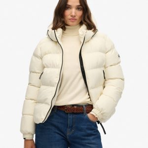 Hooded Sports Puffer Jacket