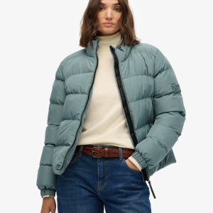 Non Hooded Sports Puffer Jacket