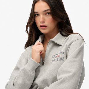 Athletic Collared Half Zip Jumper