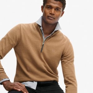 Essentials Cotton Half Zip Jumper