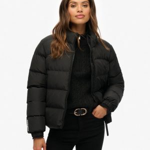 Non Hooded Sports Puffer Jacket