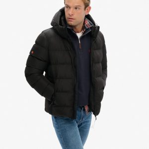 Hooded Sports Puffer Jacket