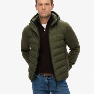 Hooded Storm Knit Hybrid Jacket