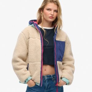 Vintage Hooded Fleece Jacket
