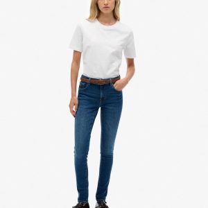 Organic Cotton Mid Rise Skinny Jeans