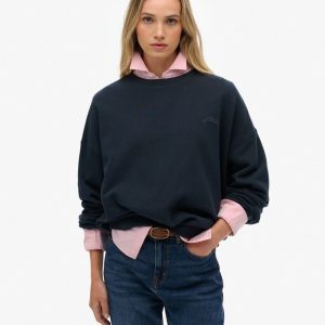 Essential Logo Garment Dyed Crew Sweatshirt