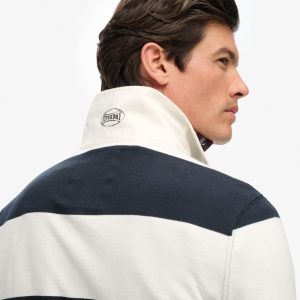 Vintage Athletic Stripe Rugby Top