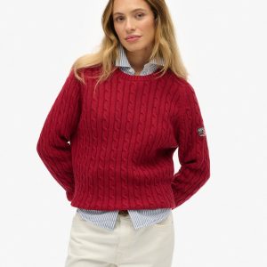 Slouchy Cable Knit Jumper