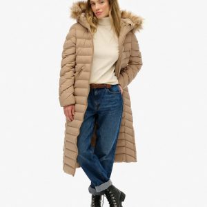 Fuji Faux Fur Hooded Longline