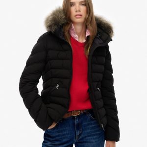 Fuji Faux Fur Hood Padded Jacket