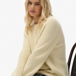 Relaxed Ribbed Knitted Jumper
