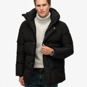 Hooded Five Baffle Sports Puffer Jacket
