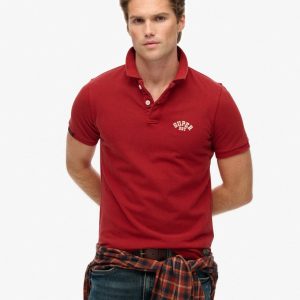 Vintage Athletic Embroidered Polo Shirt