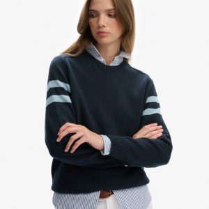 Relaxed Stripe Knitted Jumper