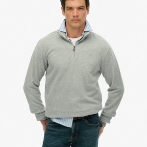 Ribbed Half Zip Jumper