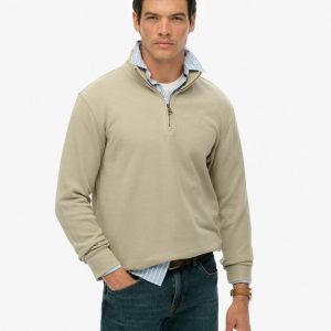 Ribbed Half Zip Jumper