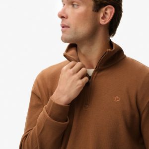 Ribbed Half Zip Jumper