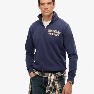 Vintage Athletic Zip Half-Zip Jumper